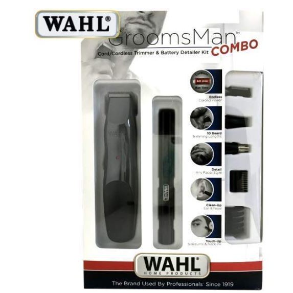 Wahl GroomsMan Combo Cordless Hair Cutter Clipper Trimmer Shaver Razor ...
