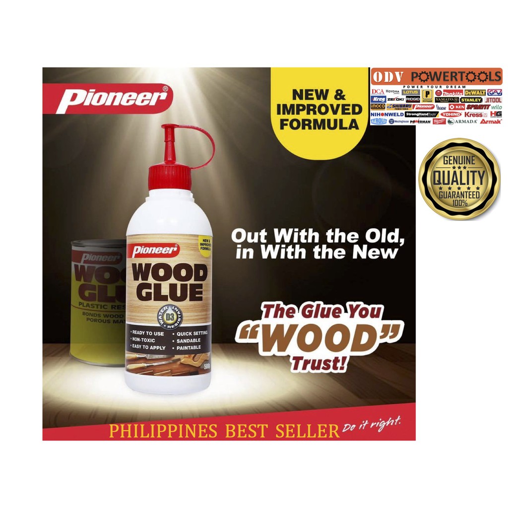 Pioneer Wood Glue 500g New Improved Formula Shopee Philippines