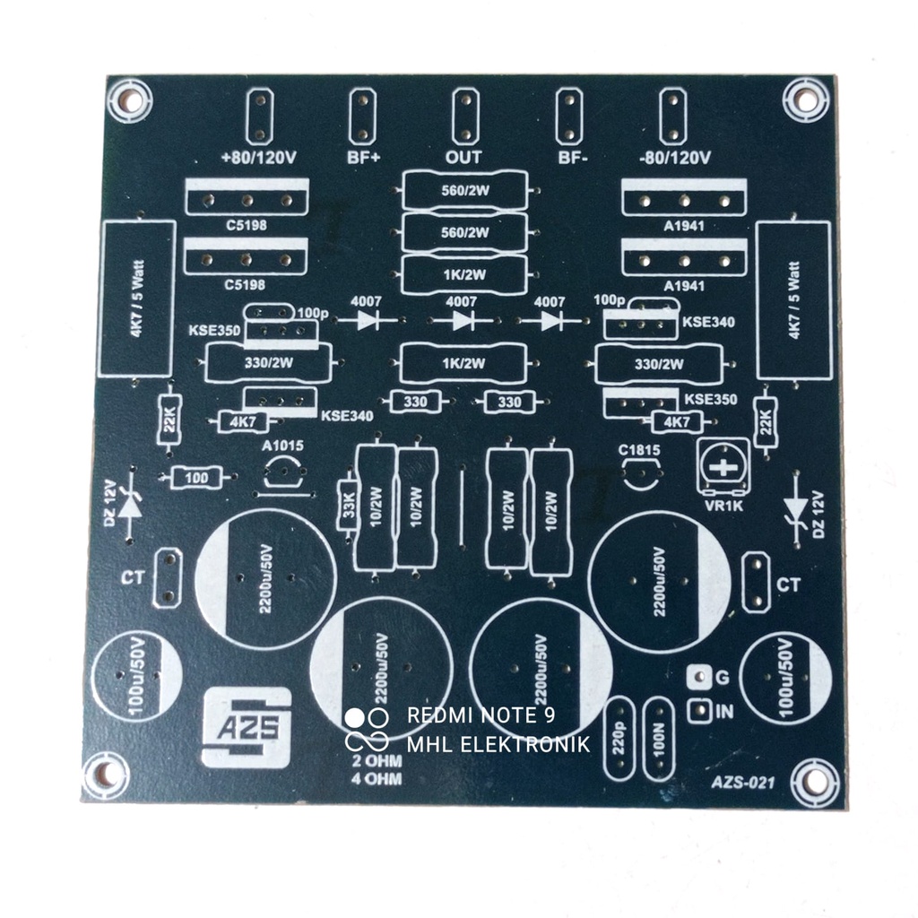 Pcb POWER AMPLIFIER TBM SUBLOW 2-4 Ohm Type-021 | Shopee Philippines