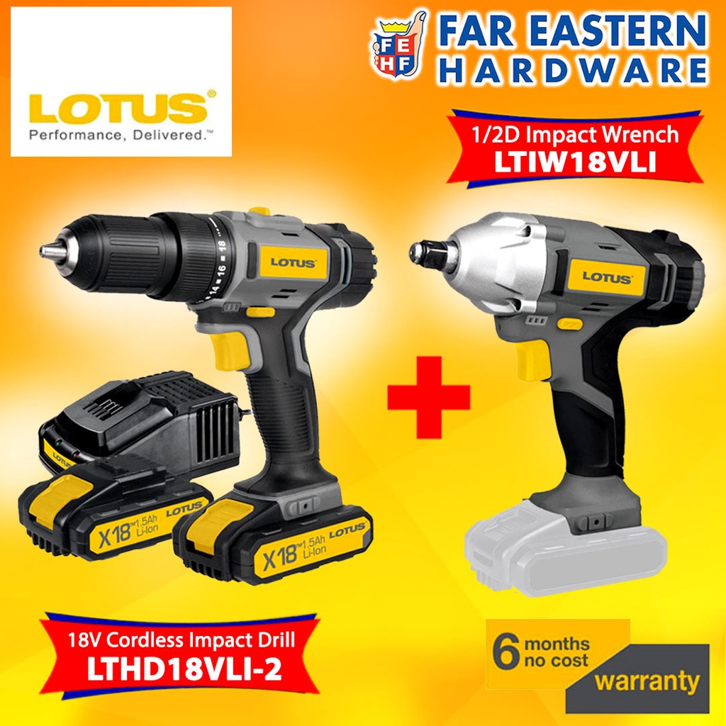 Lotus cordless impact discount drill