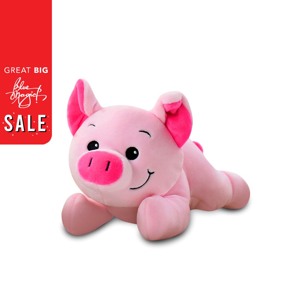 Pig stuffed toy blue 2024 magic