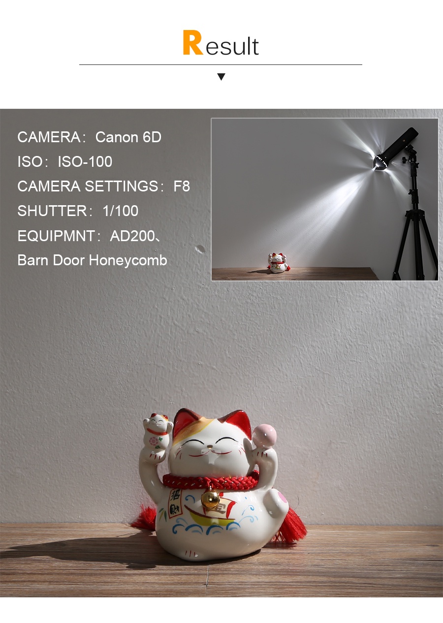 Godox BD-07 II Barn Door Set - Scheunentür Mit Filtern Für Blitzlicht