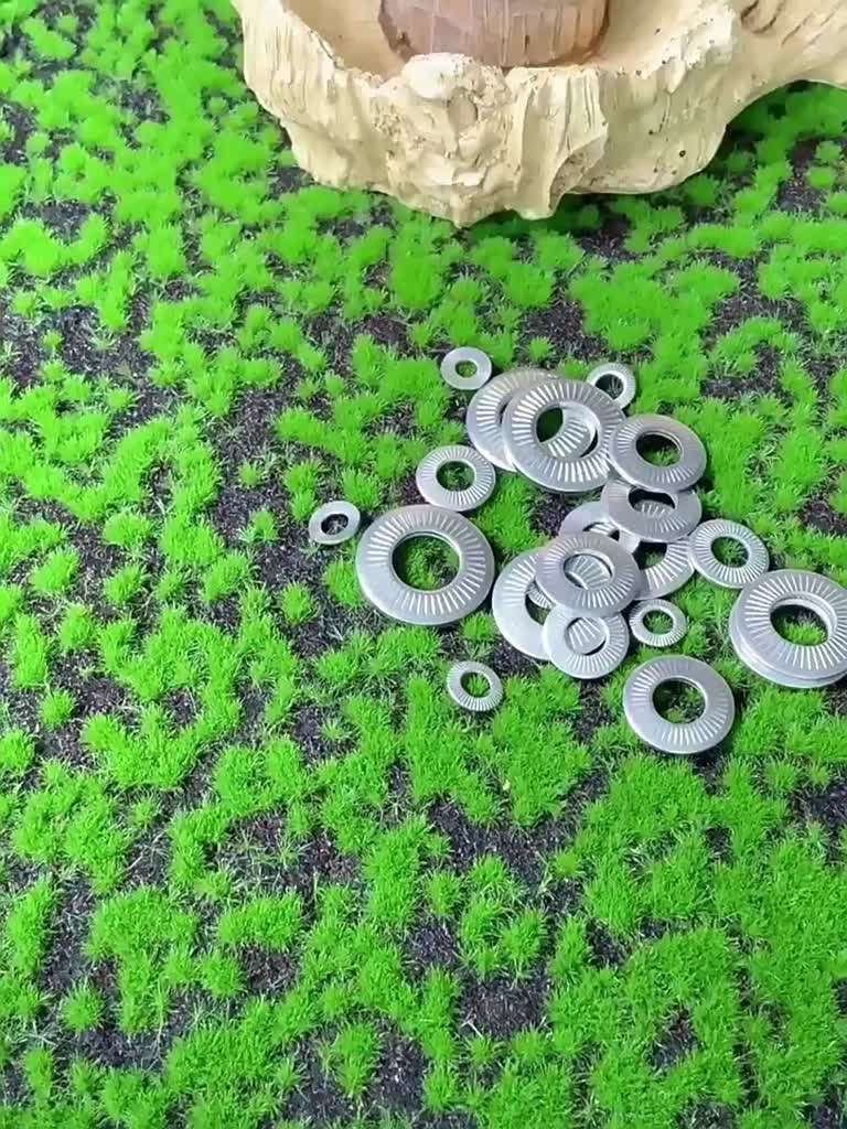 304 Stainless Steel Disc Spring Serrated Lock Washer Conical Knurled ...