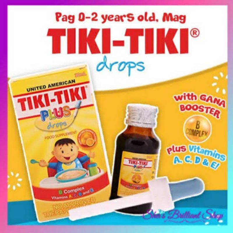 Tiki tiki drops 30ml multivitamins for baby Shopee Philippines