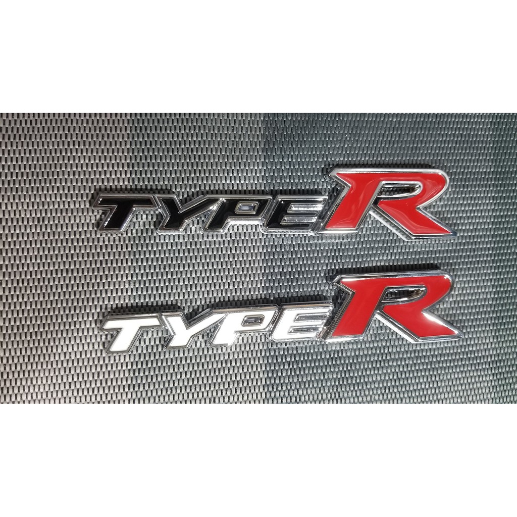 TYPE R metal emblem decals stick on type | Shopee Philippines