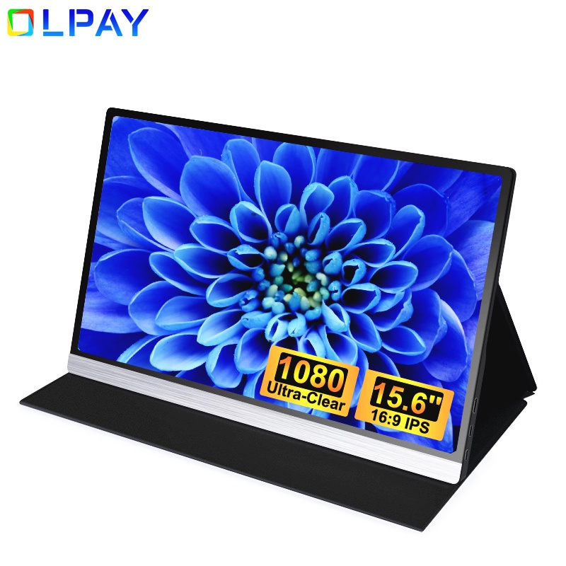 Portable Monitor 15.6inch FHD 1080P Laptop Monitor USB C HDMI Second External Gaming Display for