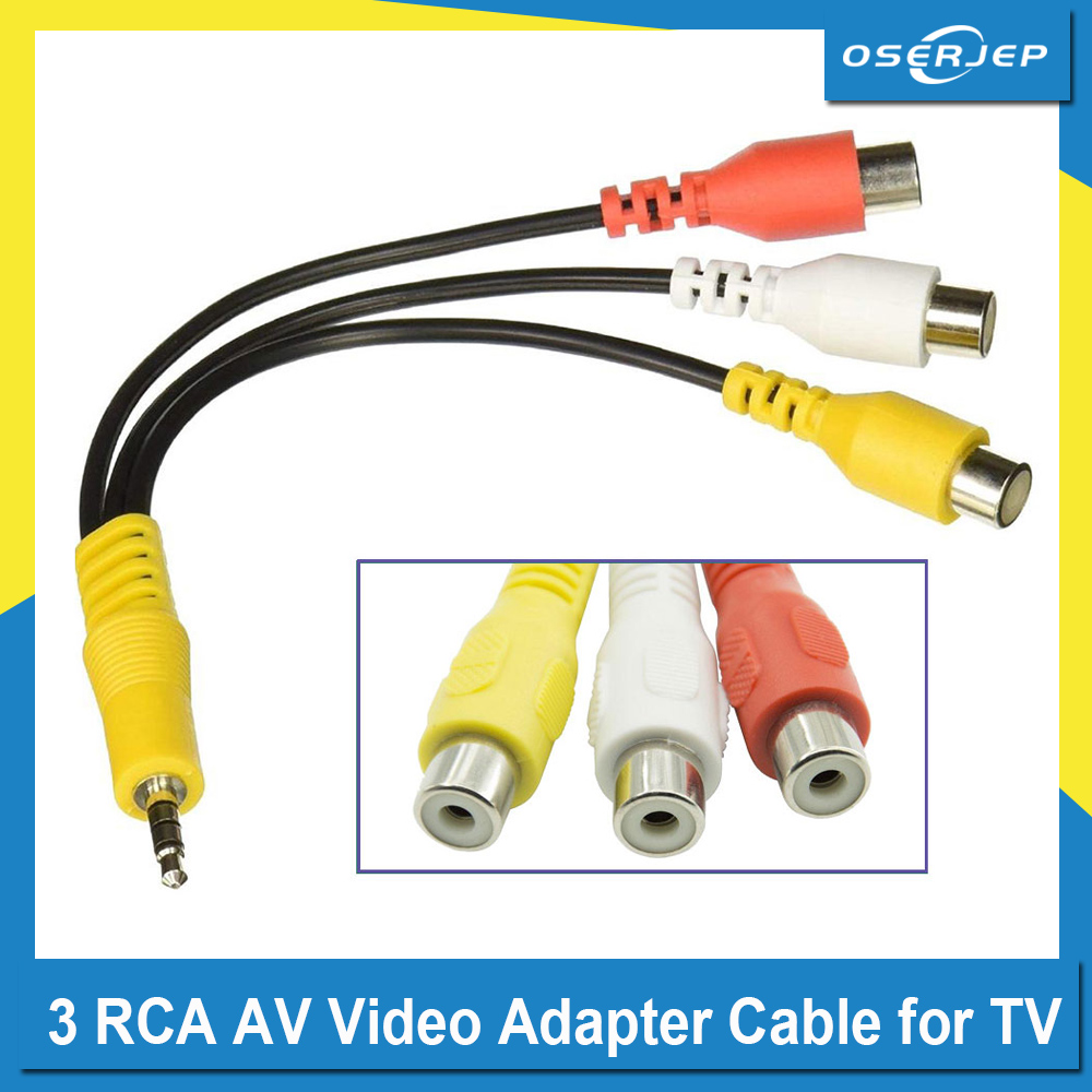 1PCS New Kabel Adapter Video AV 3 RCA Pengganti Untuk TV LED Samsung AV