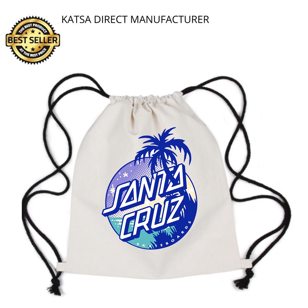 Santa Cruz Converse Drawstring Bag Katsa Canvas High Quality / Korean ...