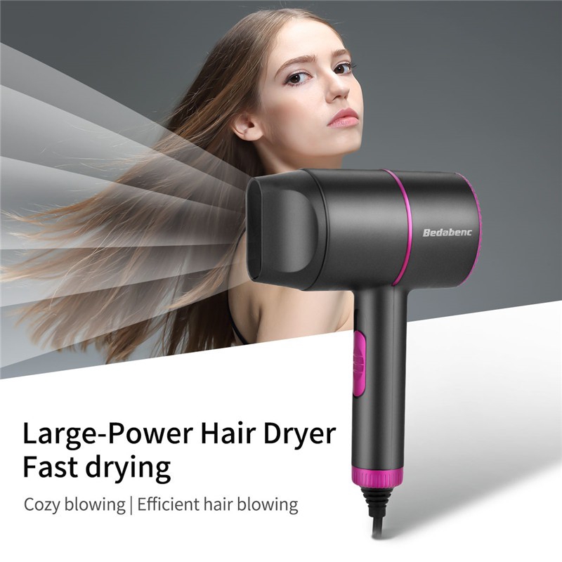 2000W High Power Hair Dryer Blue Light Travel Hair Blow Dryers Quick ...