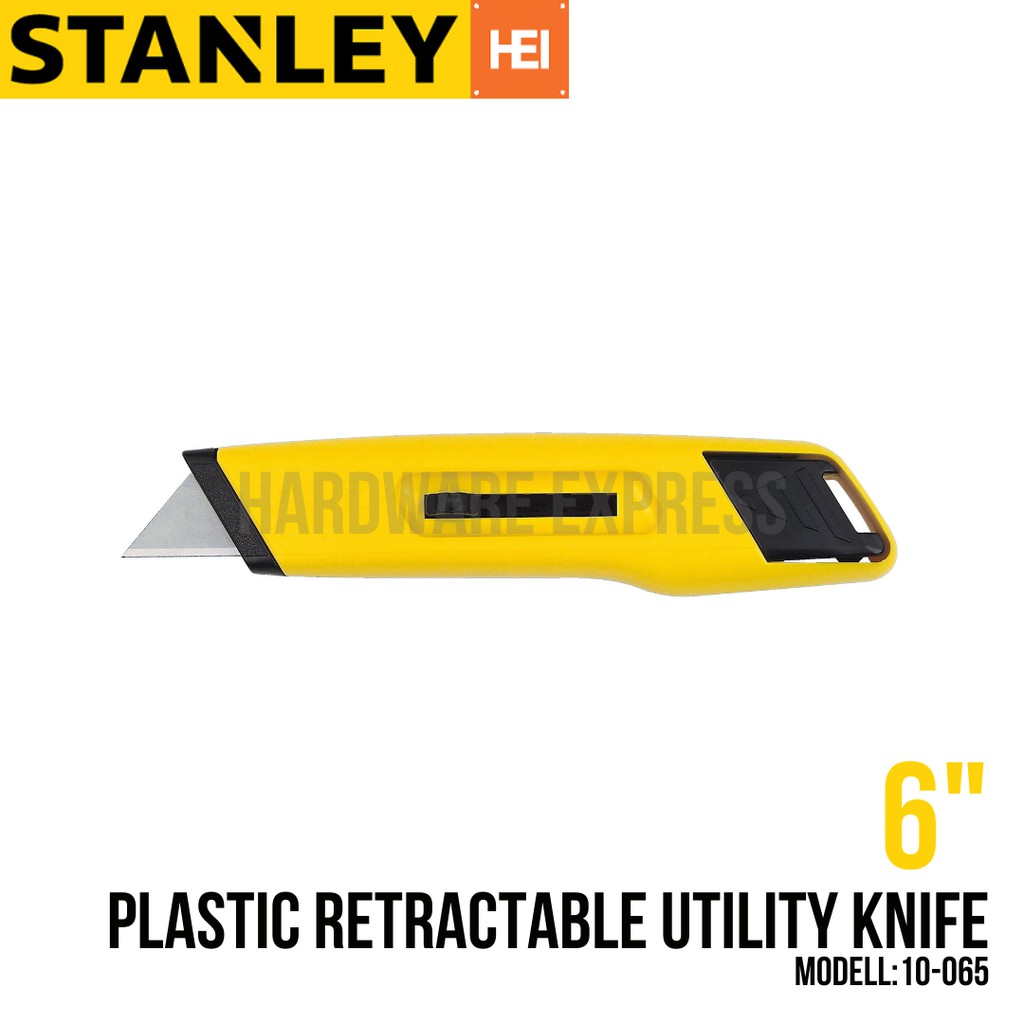 Stanley 10-065 6-Inch Plastic Retractable Utility Knife