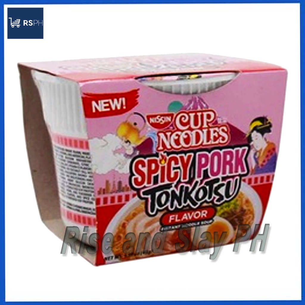 Nissin Cup Noodles Spicy Pork Tonkotsu Flavor 45g Shopee Philippines