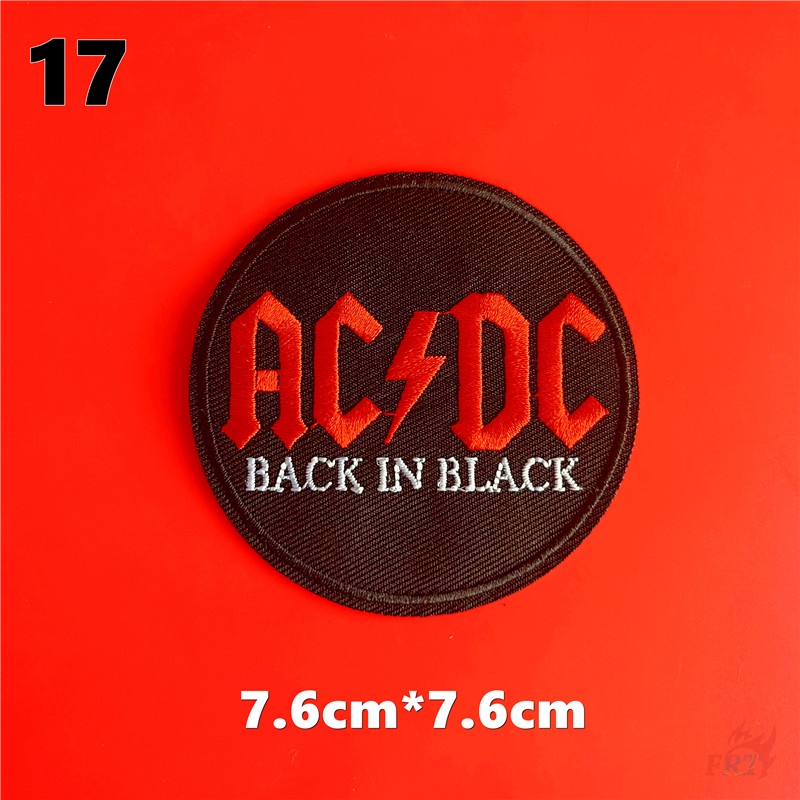 2001 ACDC Back In Black Woven Sew On Patch – Patch Collection - Foto 4