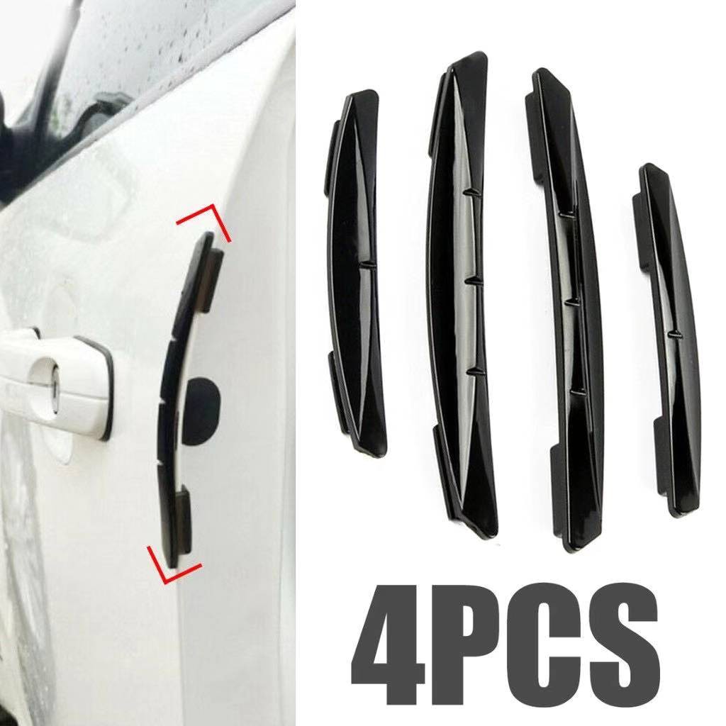 4pcs Universal Car Door Edge Scratch Anticollision Protector Guard