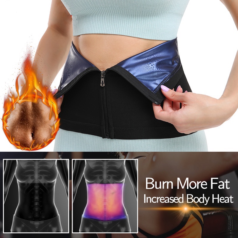 Women Waist Trainer Body Shaper Trimmer Slimming Belt Sauna Sweat