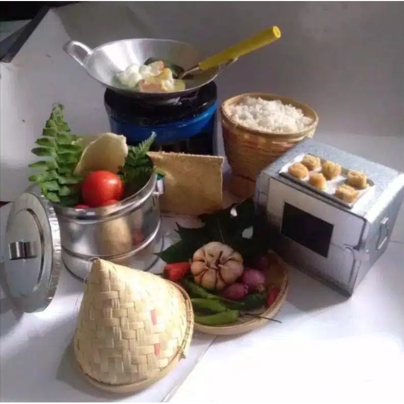 Kitchen Set Of Children's Cooking Toys/Mini Stove Bakul Set/Traditional ...