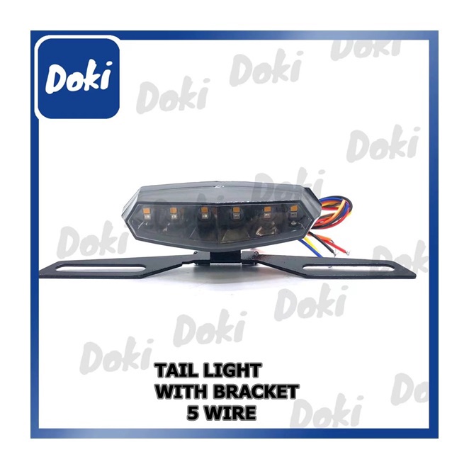 [DOKI MOTO] TAIL LIGHT WITH BRACKET 5 WIRE | Shopee Philippines
