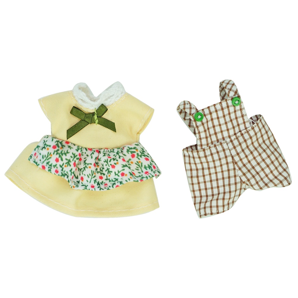 Brand New Doll House Clothes 12 Dresses Skirt Forest Family Girls