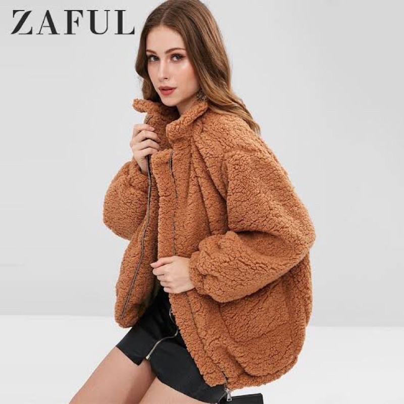 Zaful sale fur coat