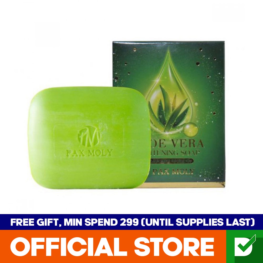 Pax Moly Aloe Vera Whitening Soap (100g) | Shopee Philippines