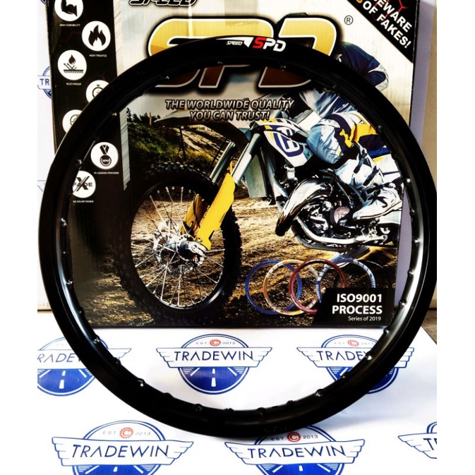 RIM SPD (160*19) BLACK 36HOLES FRONT | Shopee Philippines