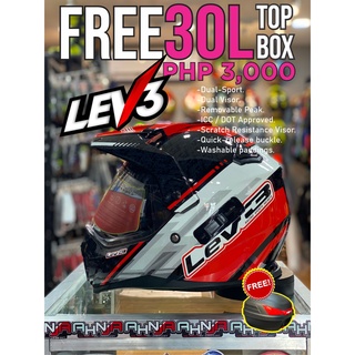 Lev3 store motard helmet