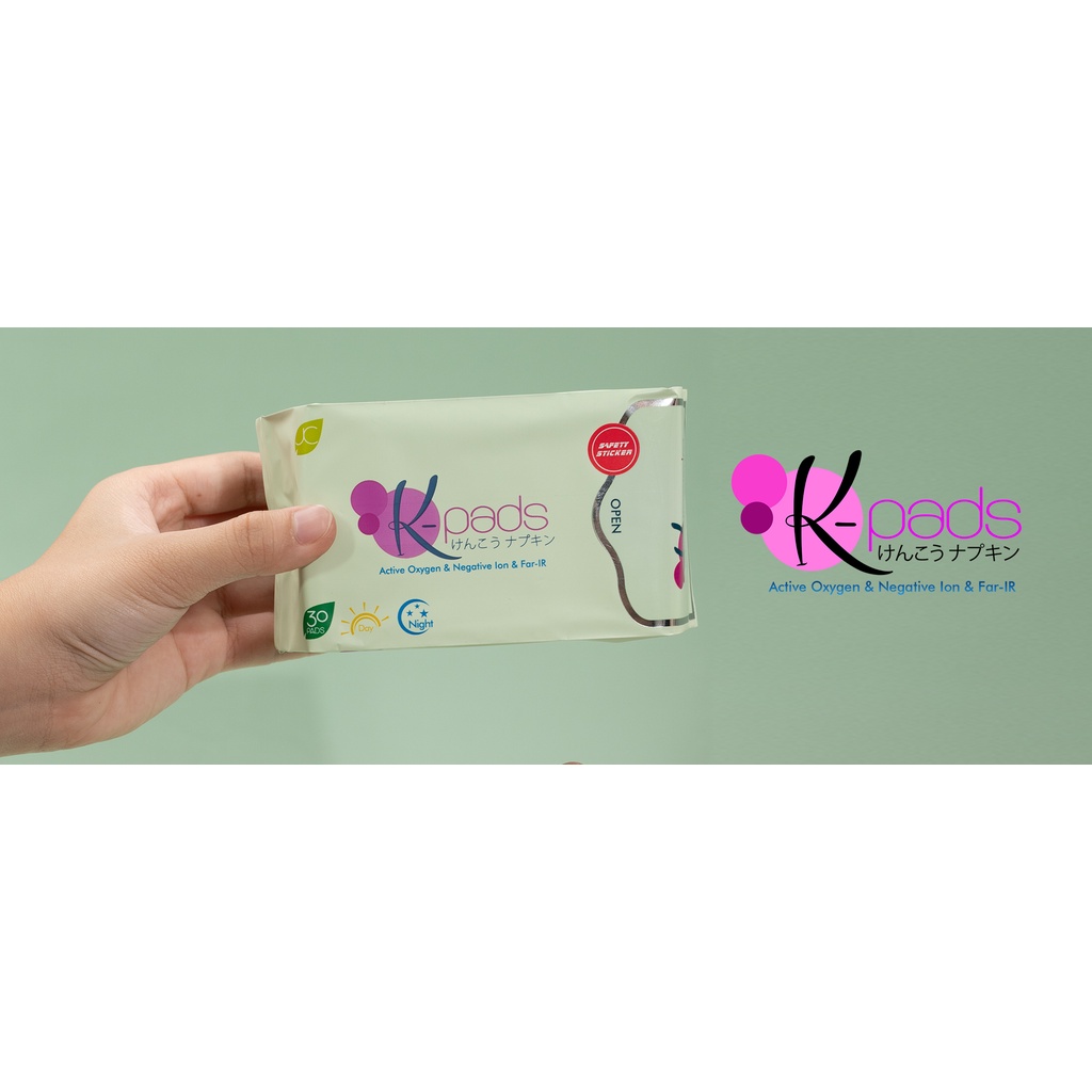 KPads Panty Liner Active Oxygen & Negative Ion & FarIR 30 Pieces