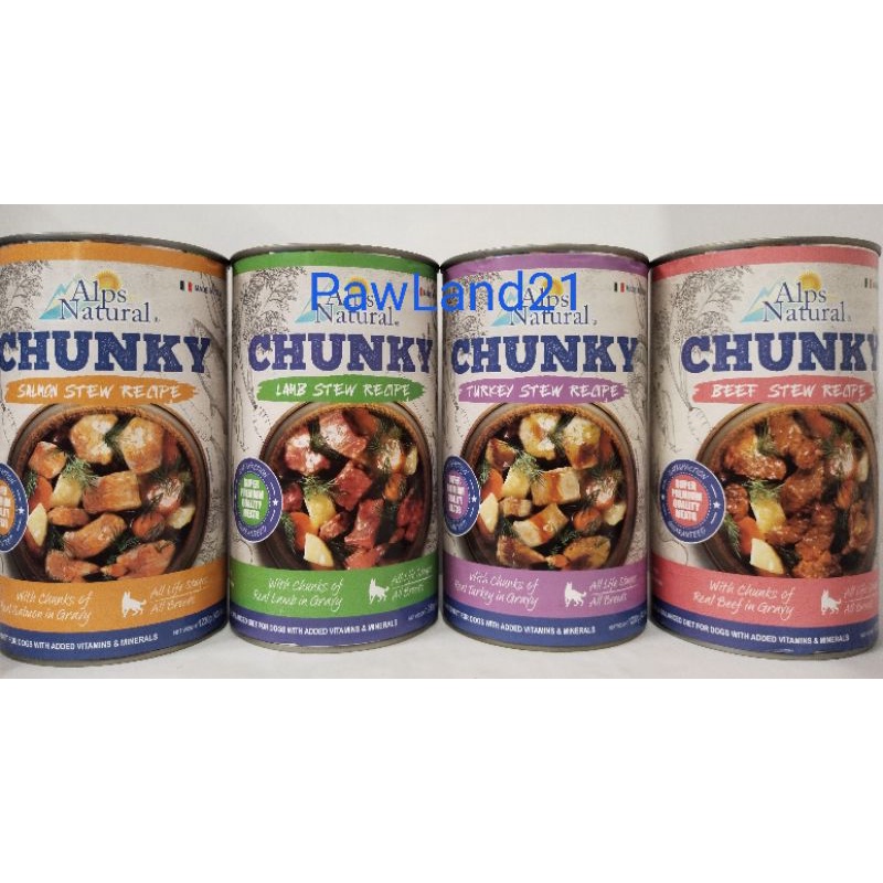 Alps Natural Chunky Wet Dog Food for All life Stages Shopee