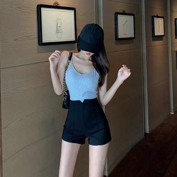 Booty Shorts korean Female Summer High Waist Black Casual Mini Short Hot  Sexy Korean Women Clothing