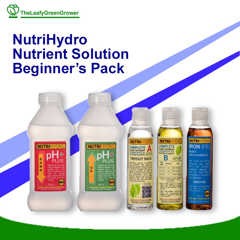 Hydroponic Starter Kit ♔NutriHydro Tryout Pack Nutrient Solution ...