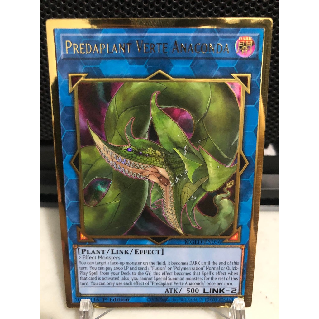 thumbnail image 2 of Raigeki - MGED-EN038 - Premium Gold Rare 1st Edition Yugioh Card - Near Mint Condition 2 of 11