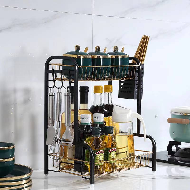 LUCKYU 304 Stainless Steel 2/3 Layers Kitchen Rack Dish Rack Kitchen ...
