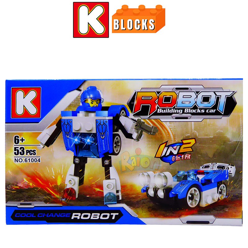 K Robot Collection Building Blocks (17932) Raion Bricks Toys for Boys ...