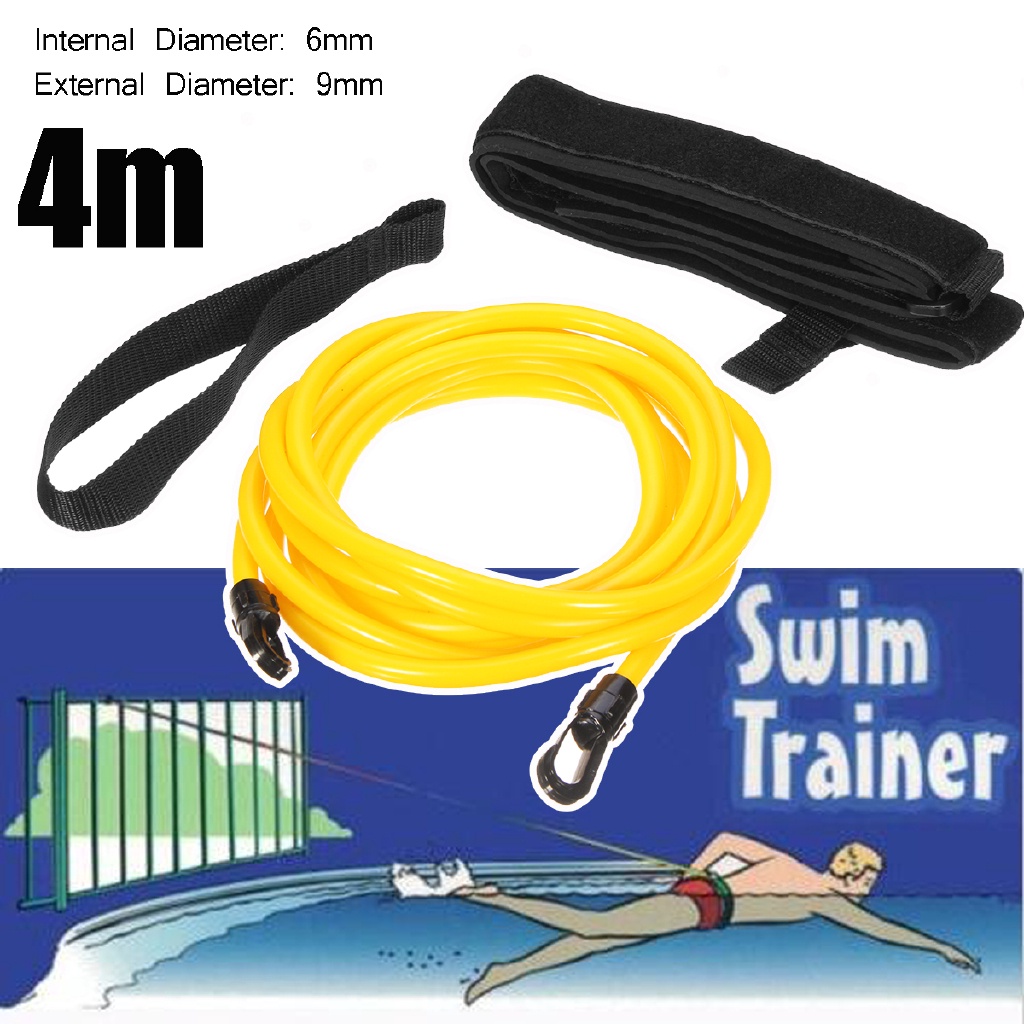 Swim Bungee Trainer Belt Sport Resistance Pool Trainer Kit Shopee