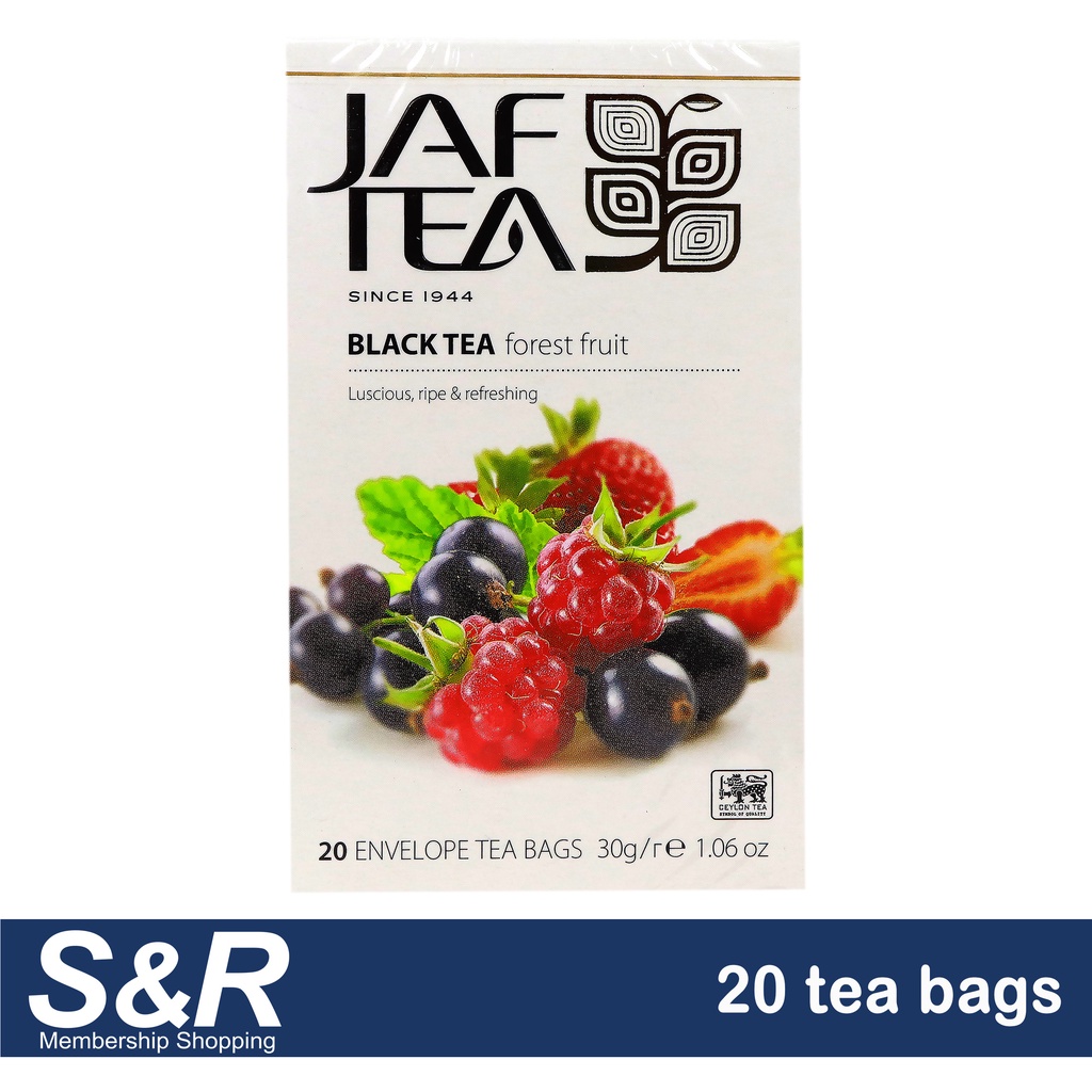 Jaf Tea Black Tea Forest Fruit Tea Bags 20pcs | Shopee Philippines