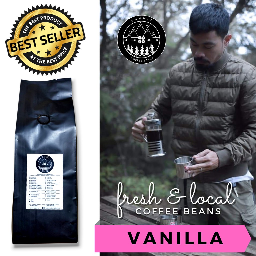 Vanilla Flavored Coffee Beans 250g, 500g, 1kg Summit Coffee Beans