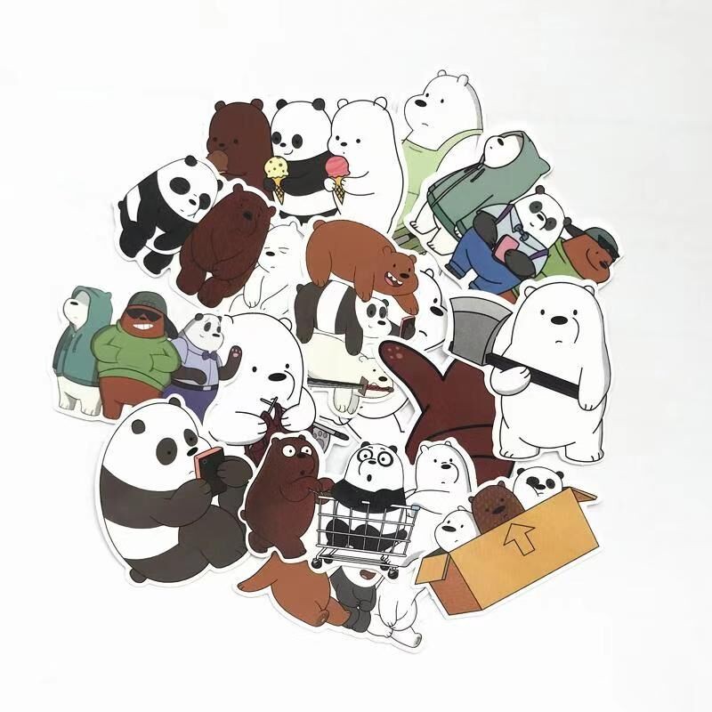We Bare Bears Animation Sticker Cartoon Network Bears Cute Bears Panda ...