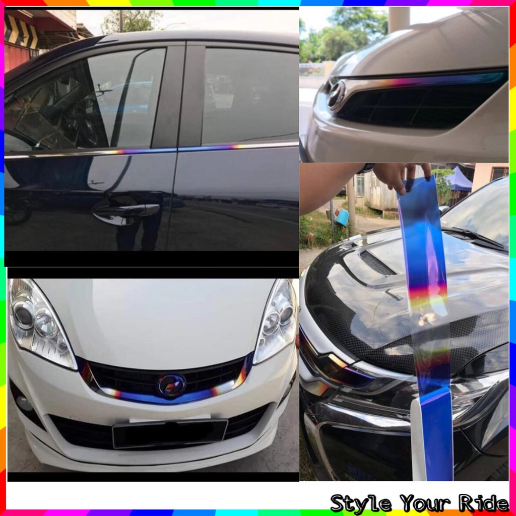 Titanium Wrapping Sticker Car Sticker for Universal Car Model Chrome ...