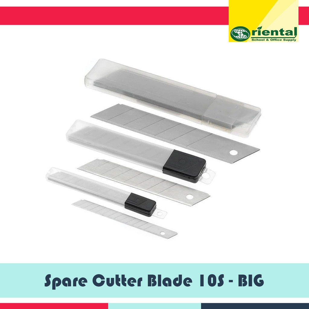 SPARE CUTTER BLADE 10S - Small and Big Blade for Cutter | Shopee ...