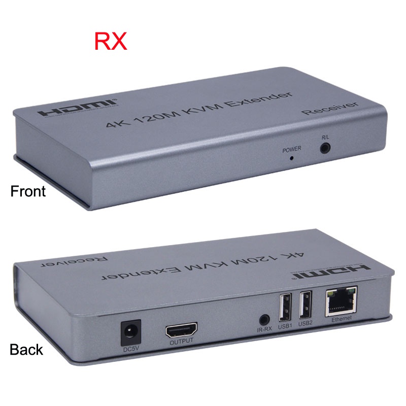 4K 120M HDMI KVM Extender Via RJ45 Ethernet Cat5e Cat6 Cable Video ...