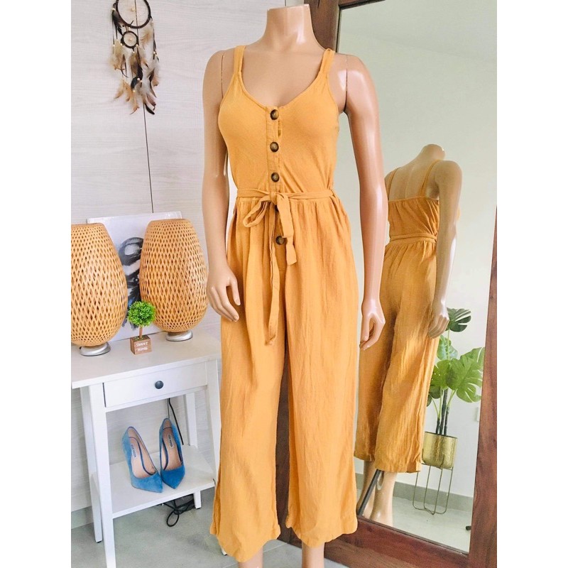 Primark store mustard jumpsuit