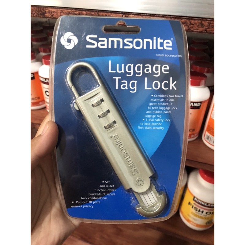 samsonite luggage tag lock | Shopee Philippines