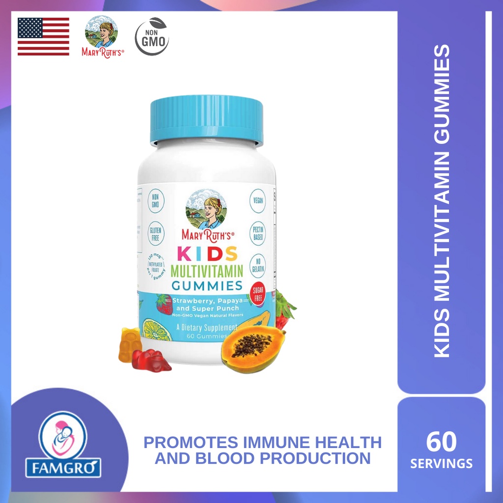 Mary Ruth Kids Multivitamins with Organic Ingredients | Vegan ...