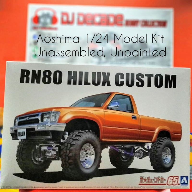 AOSHIMA 1/24 '95 RN80 TOYOTA HILUX CUSTOM SINGLE CAB MODEL KIT | Shopee ...
