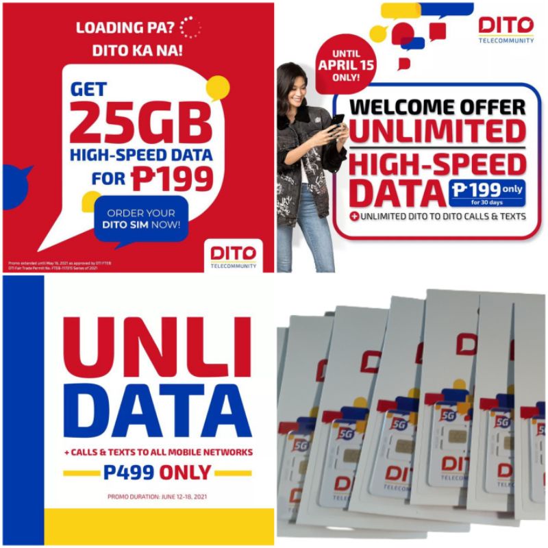 DITO Just Launch Their Unli Data For 5G Mobile/prepaid