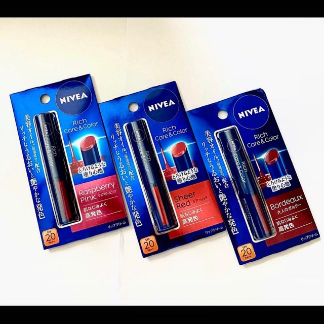 Nivea Rich Care & Color Lip with SPF20/PA++ 20g. | Shopee Philippines