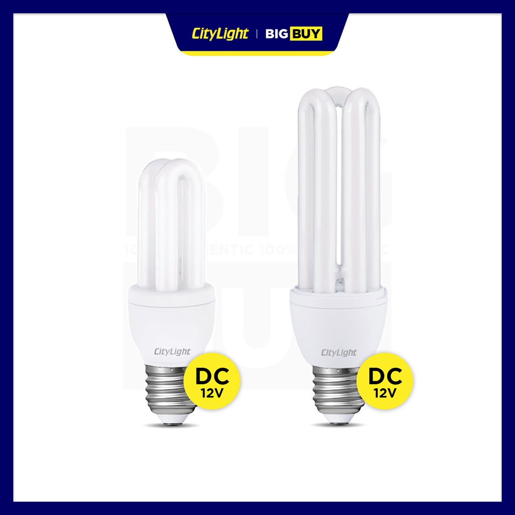 Compact Fluorescent Energy Saving Lamp CFL 12V DC Bulb ESL CFL 5W