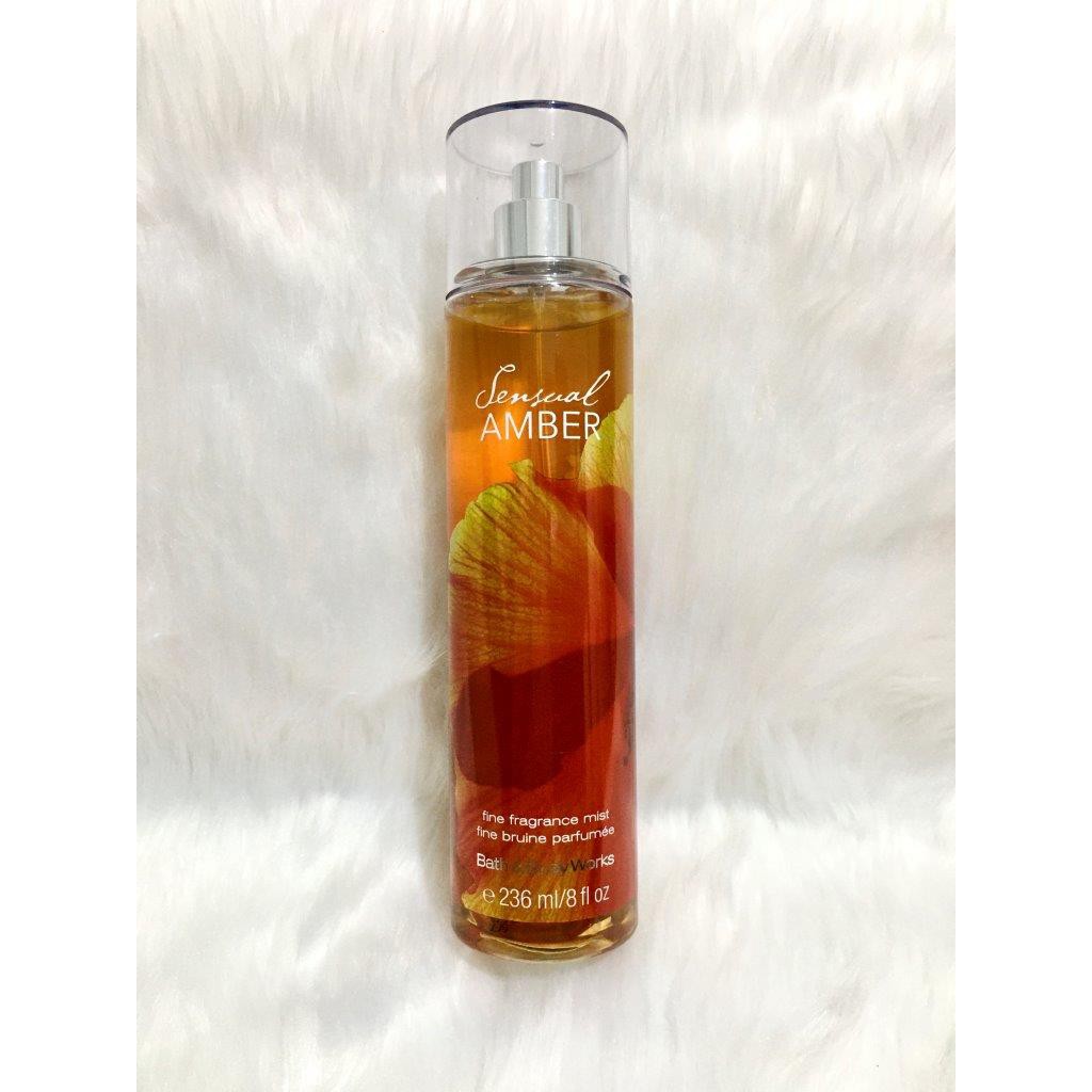 Original Bath and Body Works SENSUAL AMBER (Fragrance Mist 236ml