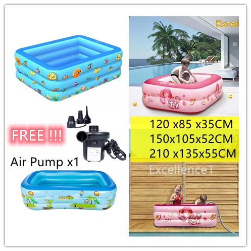 Inflatable Swimming Pool For Kids Outdoor Summer Water Party | Shopee