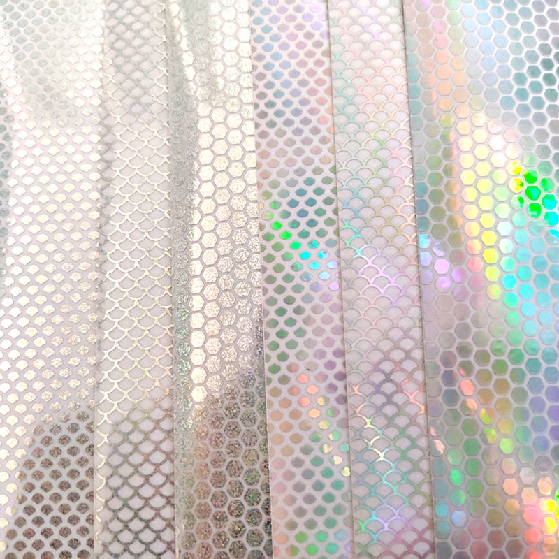 Holographic Vinyl Stickers 6-Piece Holographic Film Sheets For Lure Making - 10x21cm, 6 Colors, Fish Skin Flash Holographic Lure Sticker