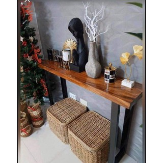 Real wood on sale console table